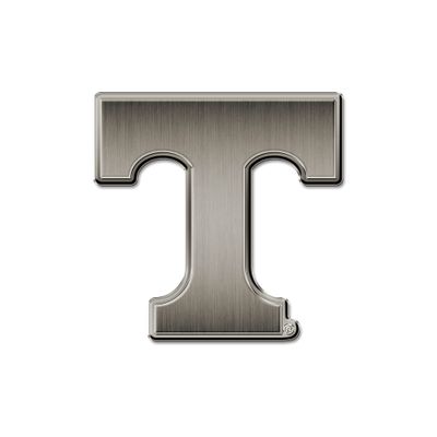 NCAA Rico Industries Tennessee Volunteers Antique Auto Emblem Antique Nickel Auto Emblem for Car/Truck/SUV