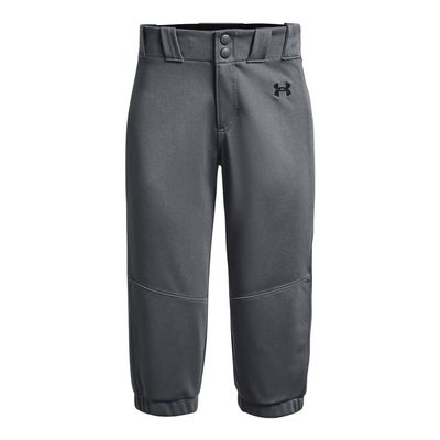 Under Armour Girls Utility Softball Pants 22, (012) Pitch Gray/Pitch Gray/Black, X-Large
