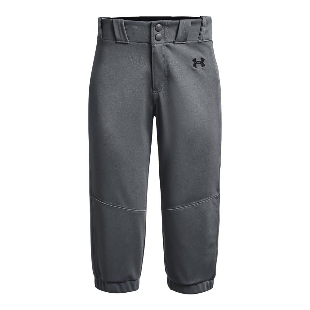 Under Armour Girls Utility Softball Pants 22, (012) Pitch Gray/Pitch Gray/Black, X-Large