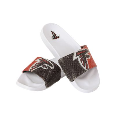 FOCO Atlanta Falcons NFL Womens Big Logo Shimmer Slide - M