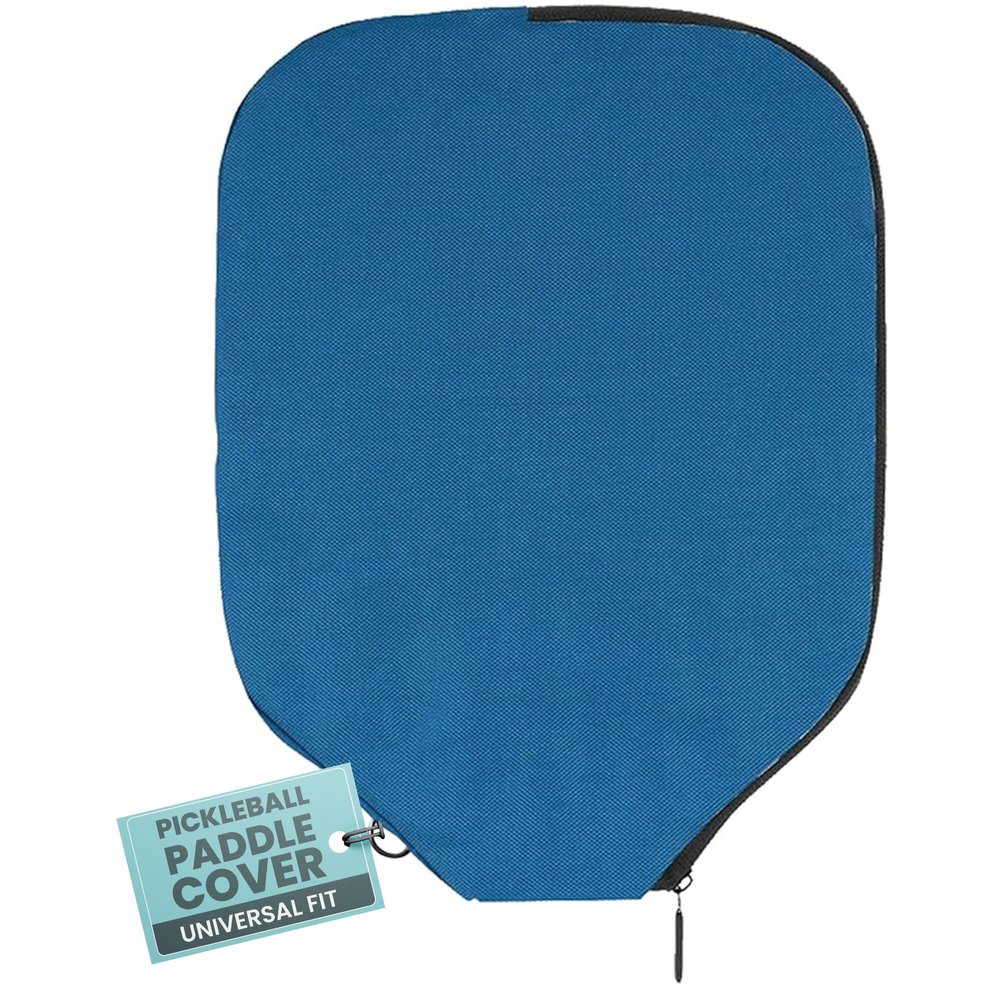 Palms-O-Aces Pickleball Paddle Cover | Canvas Padded Pickleball Paddles Sleeve with Zipper | Lightweight Protective Paddle Case for Standard Paddles | Paddle Cover Accessory | Blue