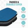 Palms-O-Aces Pickleball Paddle Cover | Canvas Padded Pickleball Paddles Sleeve with Zipper | Lightweight Protective Paddle Case for Standard Paddles | Paddle Cover Accessory | Blue view 4