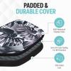 Palms-O-Aces Pickleball Paddle Cover | Canvas Padded Pickleball Paddles Sleeve with Zipper | Lightweight Protective Paddle Case for Standard Paddles | Paddle Cover Accessory | Black and White Palms view 4