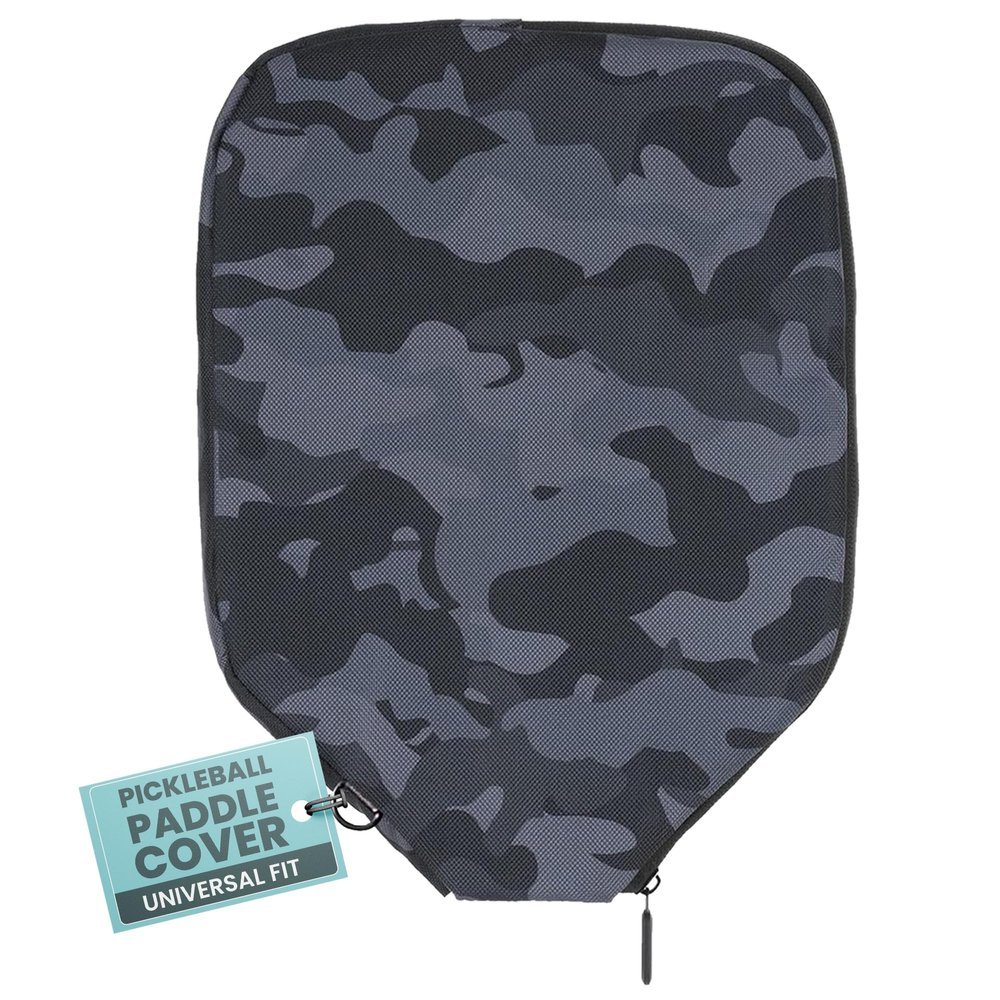 Palms-O-Aces Pickleball Paddle Cover | Canvas Padded Pickleball Paddles Sleeve with Zipper | Lightweight Protective Paddle Case for Standard Paddles | Paddle Cover Accessory | Dark Camo