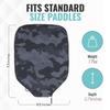 Palms-O-Aces Pickleball Paddle Cover | Canvas Padded Pickleball Paddles Sleeve with Zipper | Lightweight Protective Paddle Case for Standard Paddles | Paddle Cover Accessory | Dark Camo view 3
