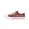 FOCO Atlanta Falcons NFL Womens Color Glitter Low Top Canvas Shoes - 6 view 2