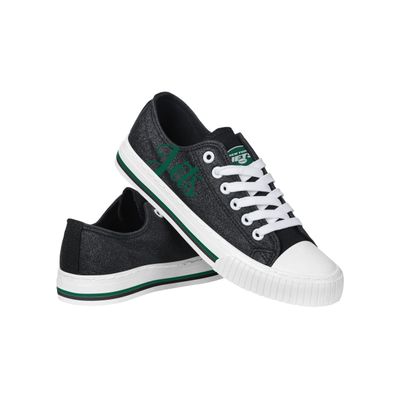 FOCO New York Jets NFL Womens Color Glitter Low Top Canvas Shoes - 7