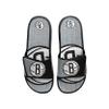 FOCO Brooklyn Nets NBA Mens Colorblock Big Logo Gel Slides - M view 2