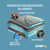 Klymit Horizon Packable Camping Blanket and Comforter, Blue/Black view 2