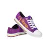 FOCO Minnesota Vikings NFL Womens Color Glitter Low Top Canvas Shoes - 7