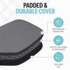 Palms-O-Aces Pickleball Paddle Cover | Canvas Padded Pickleball Paddles Sleeve with Zipper | Lightweight Protective Paddle Case for Standard Paddles | Paddle Cover Accessory | Gray view 4