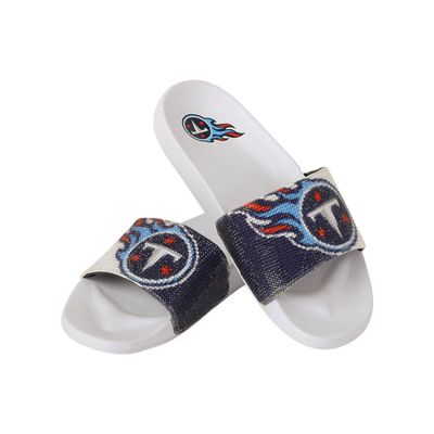 FOCO Tennessee Titans NFL Womens Big Logo Shimmer Slide - M