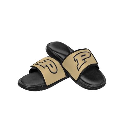 FOCO Purdue Boilermakers NCAA Mens Foam Sport Slide Sandals - L