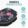Palms-O-Aces Pickleball Paddle Cover | Canvas Padded Pickleball Paddles Sleeve with Zipper | Lightweight Protective Paddle Case for Standard Paddles | Paddle Cover Accessory | Hibiscus Blue view 4