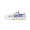 FOCO Los Angeles Rams NFL Womens Color Glitter Low Top Canvas Shoes - 7 view 2