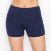 ALWAYS Women's 3" Yoga Shorts - Premium Soft Tummy Control Workout Stretch Solid Leggings Pants with Pockets Navy XS view 2