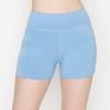 ALWAYS Women's 3" Yoga Shorts - Premium Soft Tummy Control Workout Stretch Solid Leggings Pants with Pockets Sky Blue XS view 2
