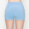 ALWAYS Women's 3" Yoga Shorts - Premium Soft Tummy Control Workout Stretch Solid Leggings Pants with Pockets Sky Blue XS view 4