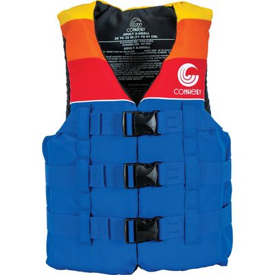 Connelly Junior Retro Nylon Life Vest - Blue/Red