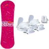 Symbolic 140cm Stella Stage Pink Snowboard White Bindings Women's Girl's Package (Bindings White M/L Lady(fit 7.5-9.5), 140cm Stage Pink (djoy100)) view 1