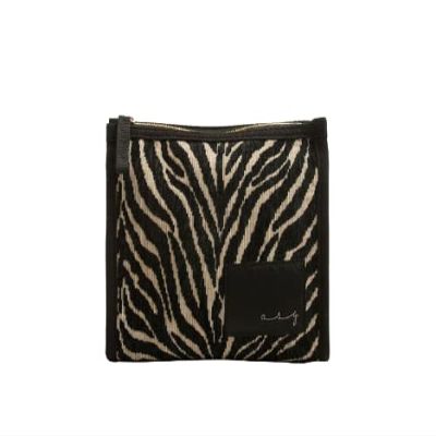 Designer Mini Unique Vintage print Pouch, Golf tee bag, Cosmetic pouch, Travel pouch, Bathroom Organization Bag (Black)