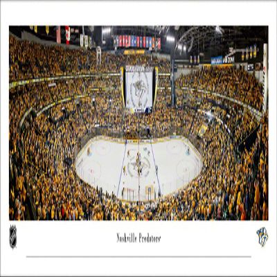 Nashville Predators (center ice) - Unframed 40 x 13.5 Poster by Blakeway Panoramas