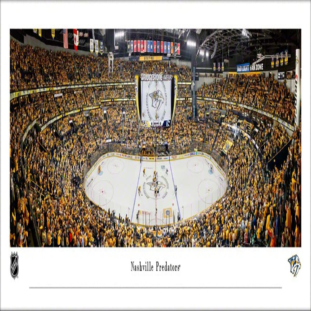 Nashville Predators (center ice) - Unframed 40 x 13.5 Poster by Blakeway Panoramas