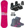 Symbolic 140 Stella Stage Pink Snowboard Bindings & Northwave Vintage Z65 Boots 7 7.5 Package (140cm Stage Pink (djoy 101), Boot Fit Ladys 7-7.5 (z65)) view 1