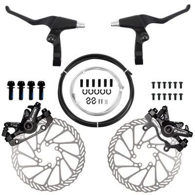 Chooee Bike Mechanical Disc Brake Set,Mountain Bike Front and Rear Line Pulling Brake Caliper for MTB US0S1