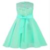 Aislor Big Girls Floral Lace Rhinestone Chiffon Lyrical Dance Dress Kids Princess Birthday Wedding Formal Ball Gowns Mint Green 8 Years view 2