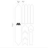 All Mountain Style Bike Frame Protector Extra - Universal Fit, 10-Piece Set for Down Tube, Chainstay, Cable Wear, High-Impact Honeycomb PVC view 4