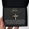 Loss of Mother Necklace Bearevement Gift Loss of Mother Remembrance Necklace Mother Memorial Gift for Sympathy - Cross Dancing Necklace view 3