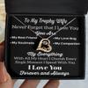 to My Trophy Wife Necklace, Necklace for Wife, Birthday Gift for Wife, Gift for Wife, for Wife, Gift for Wife Birthday - Love Dancin view 3