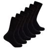 Thorlos WX Thick Padded Crew Walking Socks, Black, 6 Pack, Large view 1
