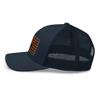 Gunner Gear Deer Hunting Hat for Men Blaze Orange American Flag Buck Authentic Yupoong 6606 Snapback Trucker Hat view 3
