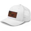 Gunner Gear Deer Hunting Hat for Men Blaze Orange American Flag Buck Authentic Yupoong 6606 Snapback Trucker Hat view 2