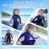 Goldfin Kids Wetsuit, Boys Girls Wet Suits Youth Toddler 3mm Neoprene Back Zip Keep Warm for Cold Water Swimming Diving Snorkeling Surfing Paddleboarding Full-Body Purple Size 2 view 3