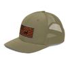 Gunner Gear Deer Hunting Hat for Men Blaze Orange American Flag Buck Authentic Trucker Hat view 2