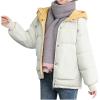 tuduoms Teen Girls Cute Hooded Winter Jackets Warm Drawstring Quilted Lightweight Puffer Down Coats Thicken Parkas Outwear view 1