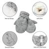 Fynnsure Toddler Mittens Lined Fleece Snow Gloves for Boys Girls Kids Winter Ski Gloves Baby Mittens Gray 4-6 Years view 4