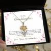 Grandmother to Granddaughter Necklace Favorite Granddaughter Grandna/Granddaughter Necklace - Sunflower Pendant Necklace view 3