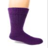 WARRIOR ALPACA SOCKS - Unisex Toasty Toes Ultimate Alpaca Socks For Men And Women (Large - Purple Heather) view 3