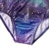 EQSJIU Long Sleeve Gymnastics Leotards for Girls Sparkly Multicolor Little Kids Ballet Tumbling Outfits Cute Dance Leotard for Girls, Black Starry, 3-4T view 4