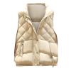 tuduoms Women Girls Cropped Quilted Vest Warm Winter Packable Puffer Vest Ultra-light Down Vest Jacket Zip Padded Gilet Coat view 1
