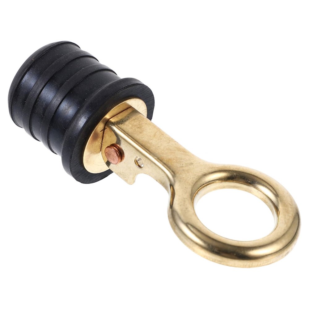 BESPORTBLE 1pc Drain Plug for Boats Durable Scupper Stopper Easy to Install Boat Drain Hole Protector Golden Finish for Hulls