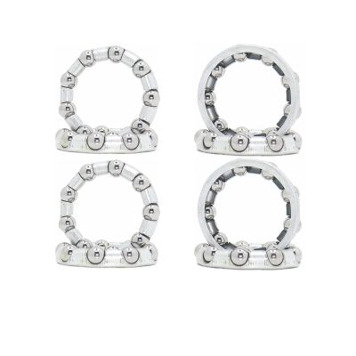 DINGGUANGHE-CUP 8PCS Caged Ball Bearings OD 34mm Split Center Axis Headset Crankshaft Pivot Retainer 9 Balls Bearing 34 mm Accessories