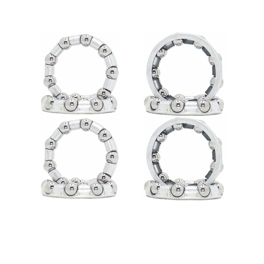 DINGGUANGHE-CUP 8PCS Caged Ball Bearings OD 34mm Split Center Axis Headset Crankshaft Pivot Retainer 9 Balls Bearing 34 mm Accessories