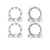 DINGGUANGHE-CUP 8PCS Caged Ball Bearings OD 34mm Split Center Axis Headset Crankshaft Pivot Retainer 9 Balls Bearing 34 mm Accessories view 1