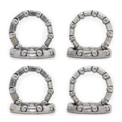 DINGGUANGHE-CUP 8PCS Caged Ball Bearings OD 31mm Rear Bike Wheel Hub Headset Crankshaft Pivot Retainer Steel 9 Balls Bearings Accessories