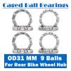 DINGGUANGHE-CUP 8PCS Caged Ball Bearings OD 31mm Rear Bike Wheel Hub Headset Crankshaft Pivot Retainer Steel 9 Balls Bearings Accessories view 2
